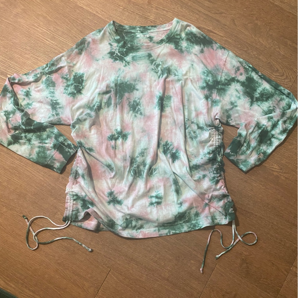 Victoria's Secret PINK Tie-Dye CAMPUS LONG SLEEVE TEE